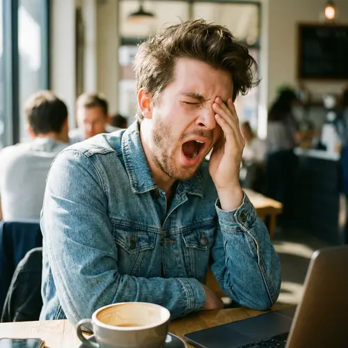 Young Man Yawning - Free Stock Photo