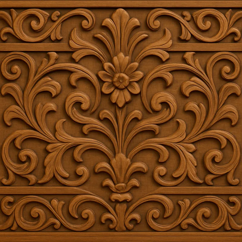 Polish Brownish Wooden Wall Carvings - Unique Art