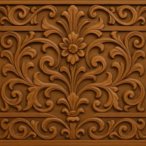 Polish Brownish Wooden Wall Carvings - Unique Art