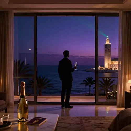 Cinematic Midnight Luxury in Casablanca
