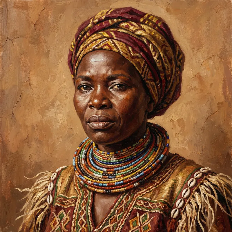 Powerful African Woman in Vibrant Traditional Clothing | Cultural Pride and Tribal Beaute Powerful African Woman in Vibrant Traditional Clothing | Cultural Pride and Tribal Beaute