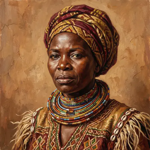 Powerful African Woman in Vibrant Traditional Clothing | Cultural Pride