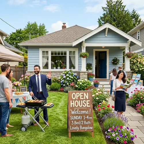 Charming Suburban Open House Showcase