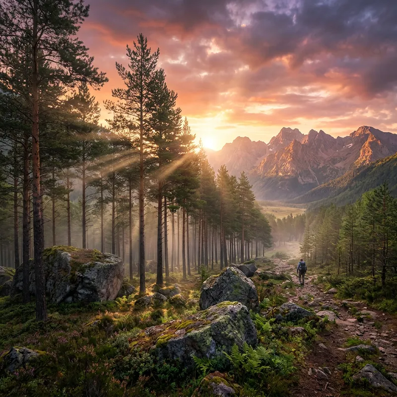 Morning Glow: Nature's Awakening Morning Glow: Nature's Awakening