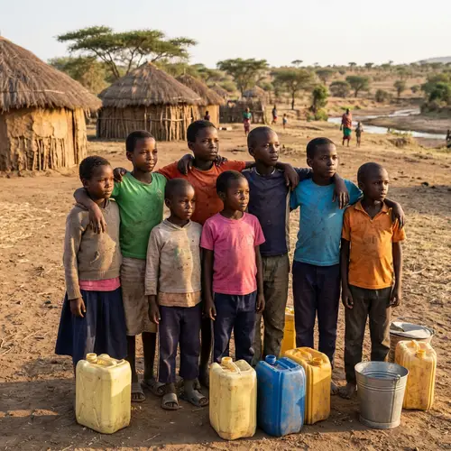 Hope and Resilience: African Children in Need of Clean Water