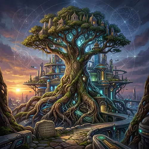 Photorealistic Digital Painting of a Safe City