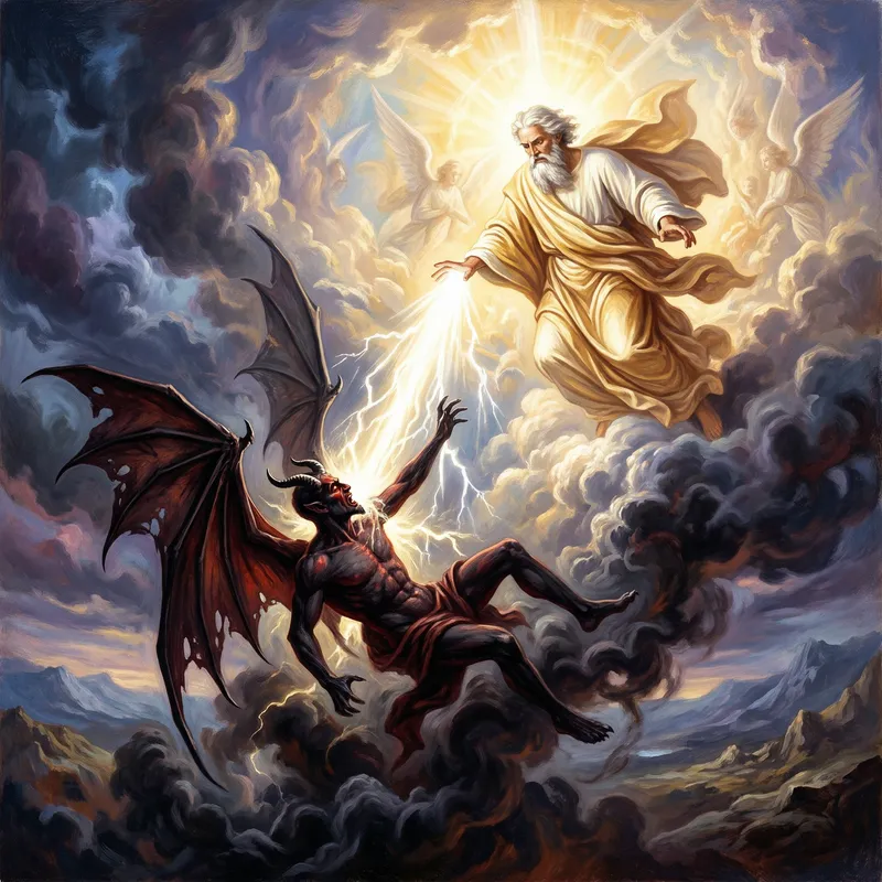 God Conquers the Devil: A Divine Showdown