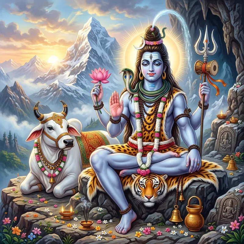 Lord Shiva: Mystical Hindu Deity with Symbolic Trident