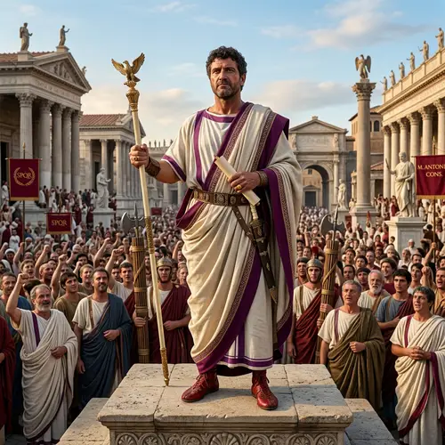 Mark Antony Consul Roman Republic Art