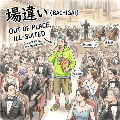 Understanding 場違い's Concept