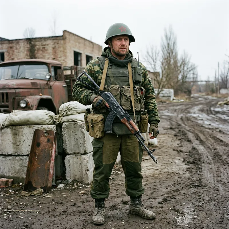 Soviet Union PMC Soldier in Full Gear | Authentic Image Soviet Union PMC Soldier in Full Gear | Authentic Image