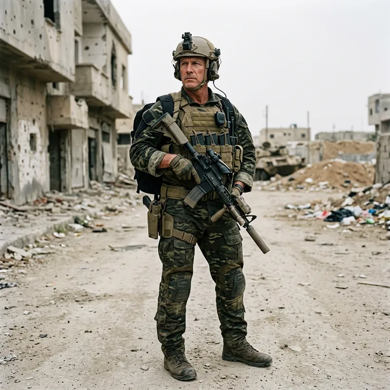 PMC Soldier | Camouflage Uniform & Gear for Covert Mission