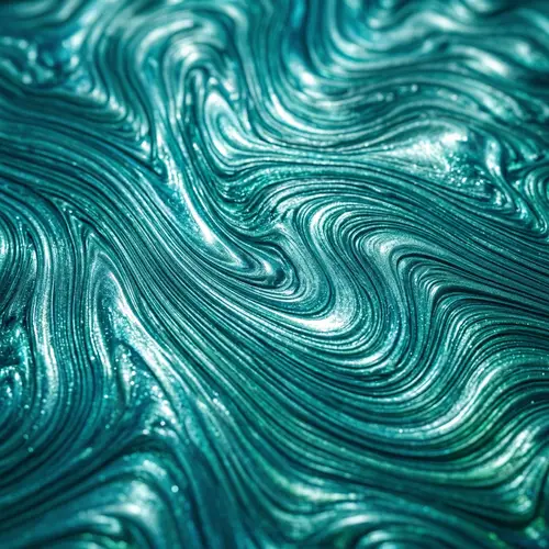 Metallic Teal Texture 4K Image with Shimmering Movement Effect