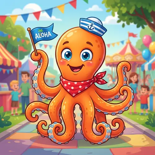 Cute Octopus Mascot for Events and Branding