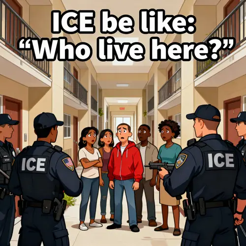 ICE Meme: Who Lives Here? Controversy Explained