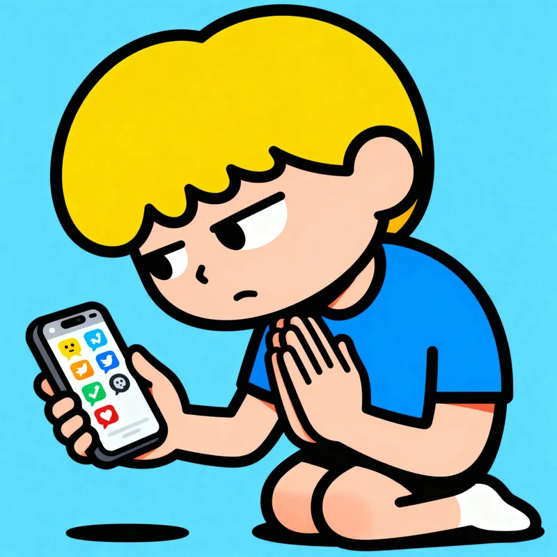 Praying Side-Eyeing Phone Notifications Meme