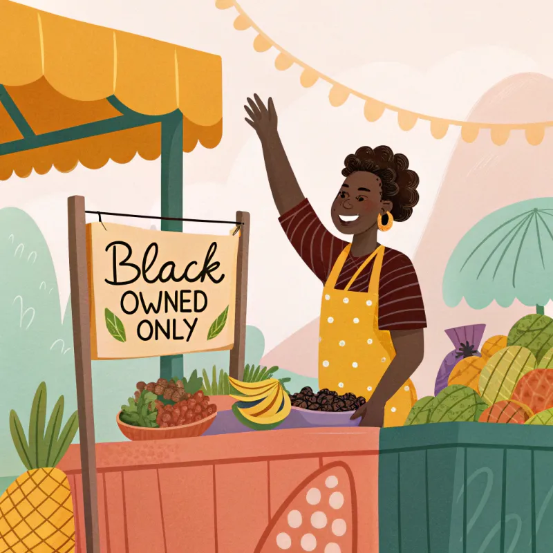 Black Owned Only Booth Sign - TikTok Vendor Sale