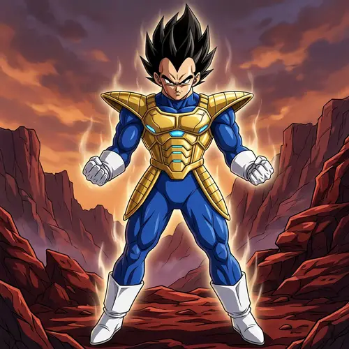 Fictional Prince Character in Royal Blue Jumpsuit