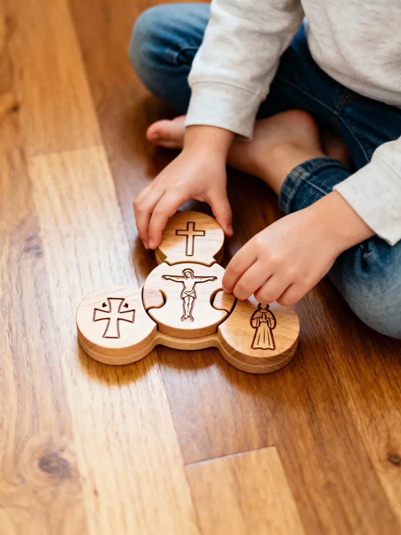 Holy Trinity Wooden Puzzles for Kids