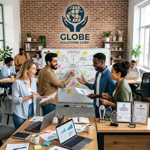 Start a Business: Diverse Team in Action | Creative Office Scene