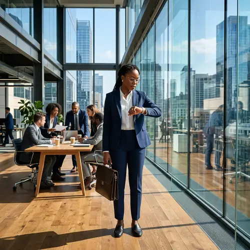 Professional Black Woman in Business Environment