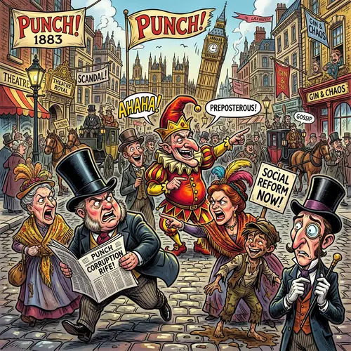 Modern Comic Art Inspired by 1880s Punch Magazine