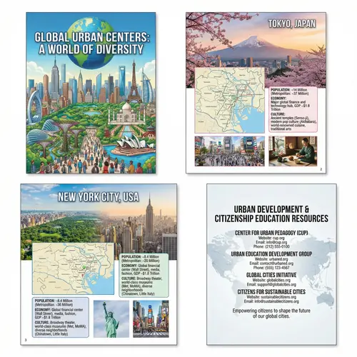Global Urban Centers Pamphlet | City Maps, Population & Culture