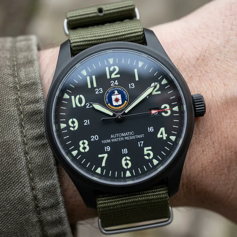 Israeli Military Watch Face with Mossad Insignia Israeli Military Watch Face with Mossad Insignia