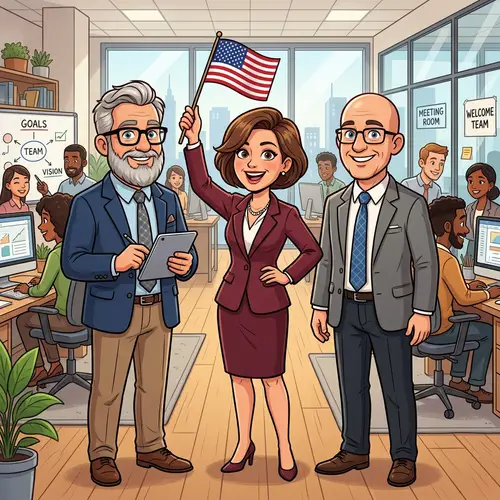 Cartoon Managers: Diverse Leadership in Action