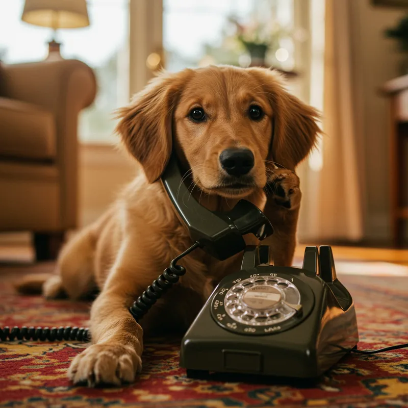 Dog with Phone: A Cute Connection