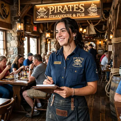 Pirate-Themed Waitress Uniform - Pirates Steakhouse