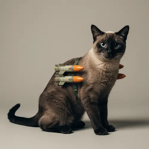 Cat with Missiles: A Unique Design
