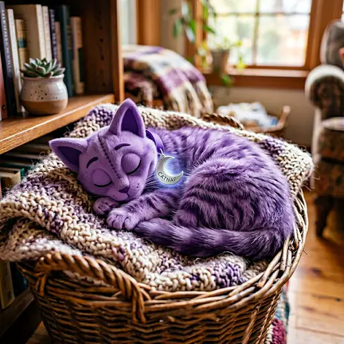 Meet Catnap: The Adorable Purple Cat