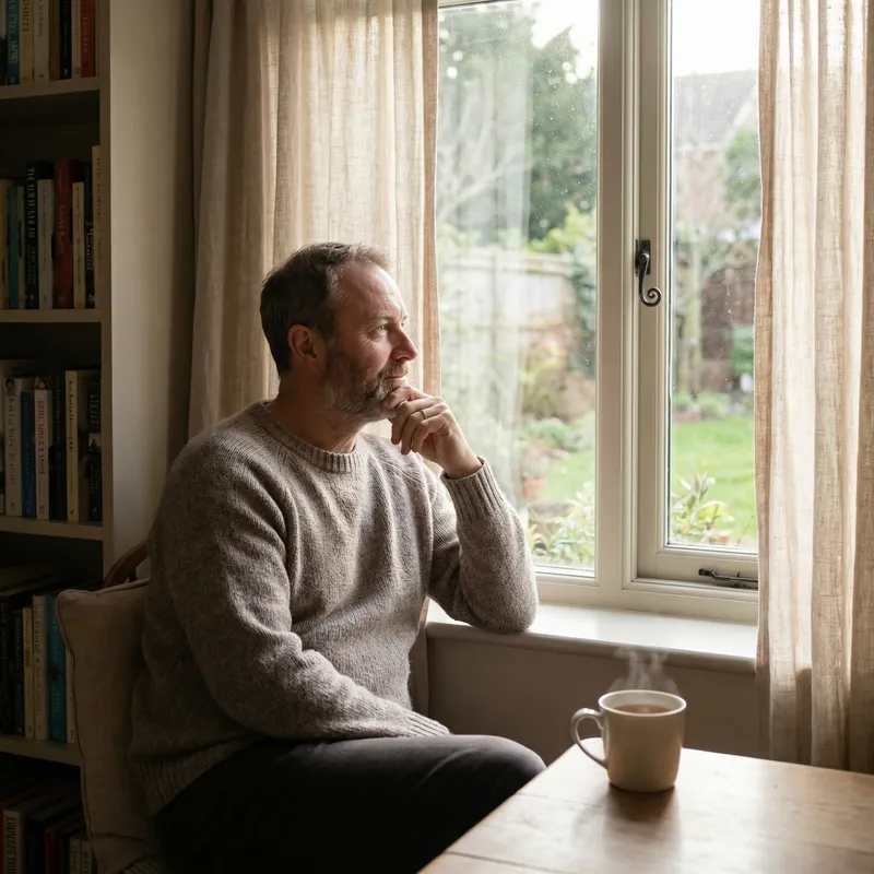 Tranquil Contemplation: Person Reflecting on Inner Peace Tranquil Contemplation: Person Reflecting on Inner Peace