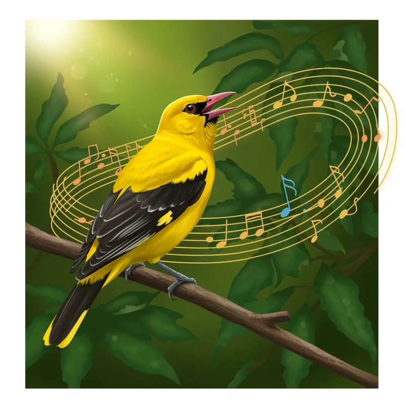 Oriole Singing Music - Nature's Melodious Serenade