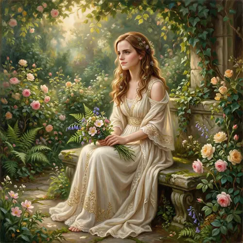 Ethereal Female Portrait Inspired by Classical Art