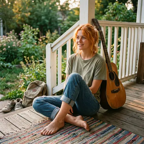 Female Character with Orange Hair | Casual Outfit