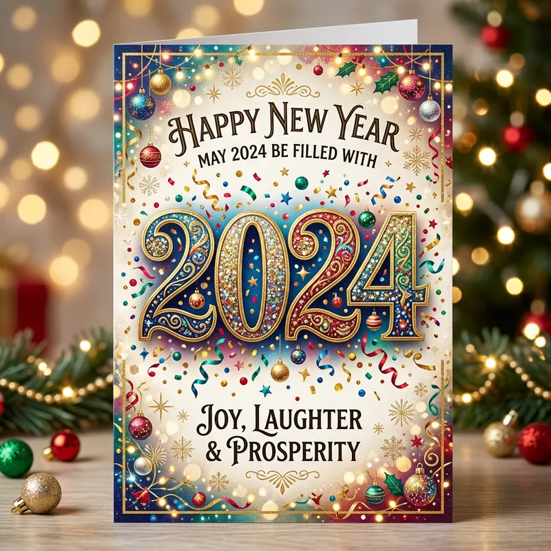 2024 Festive Greeting - Elegant Design & Arabic Inspirations