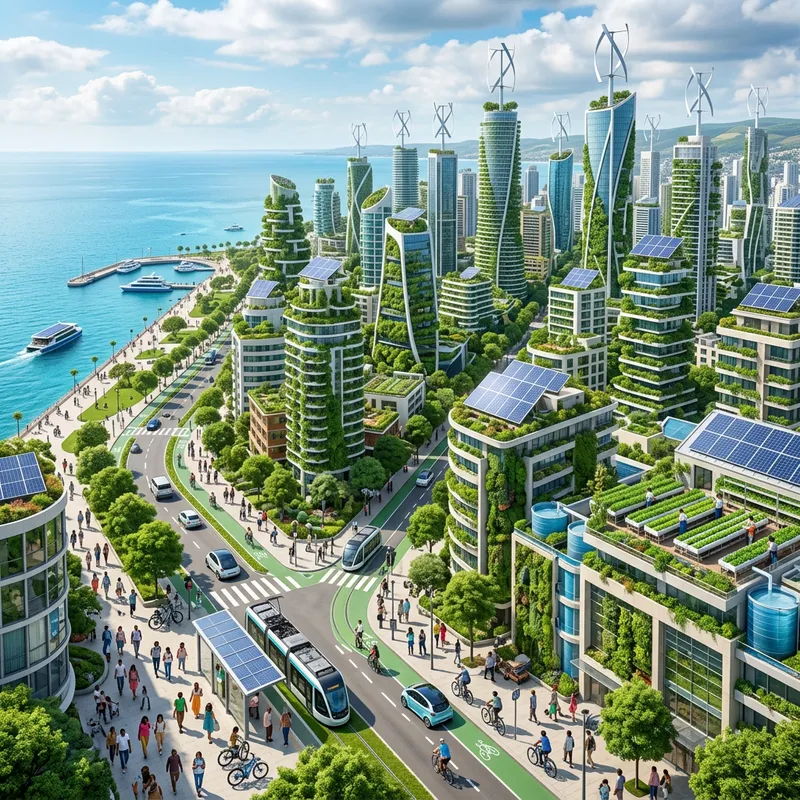 Futuristic Sustainable Coastal City