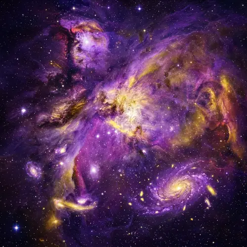 Cosmic Void: Purples & Yellows of the Cosmos