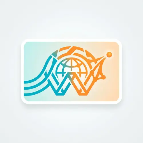 Modern Website Logo Design in Vibrant Colors