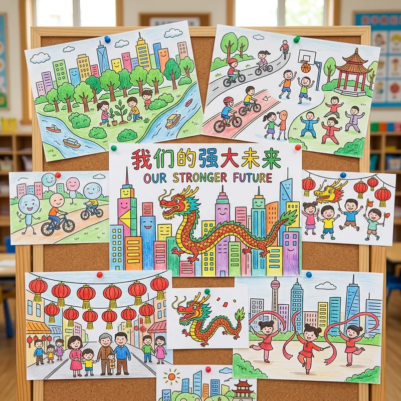 A Vision of China's Future through Children's Drawings