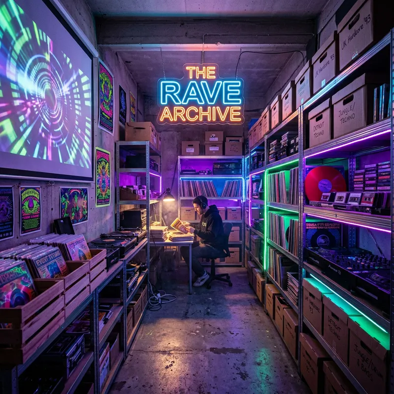 A Rave Archive: Futuristic Colors & Light Effects A Rave Archive: Futuristic Colors & Light Effects