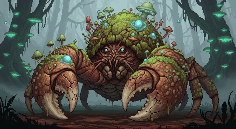 Mutated Coconut Crab Boss Concept Art