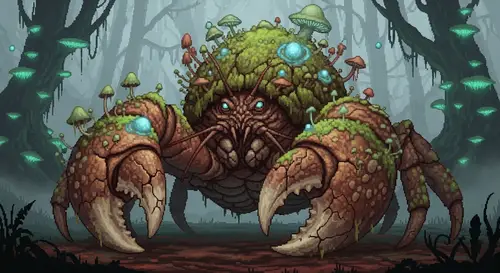 Mutated Coconut Crab Boss Concept Art