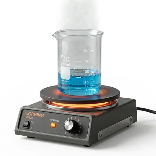 Heating Blue Liquid in Chemical Glass - Safe Practices