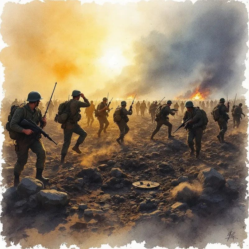 Watercolor WWII Art: Light & Shadow Capture