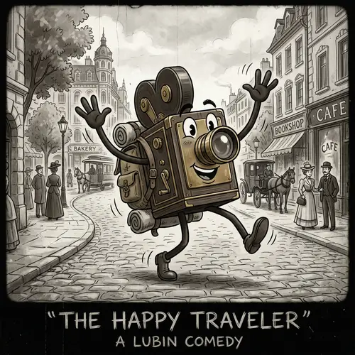 Cheerful Digital Video Camera Character - Pixar Style