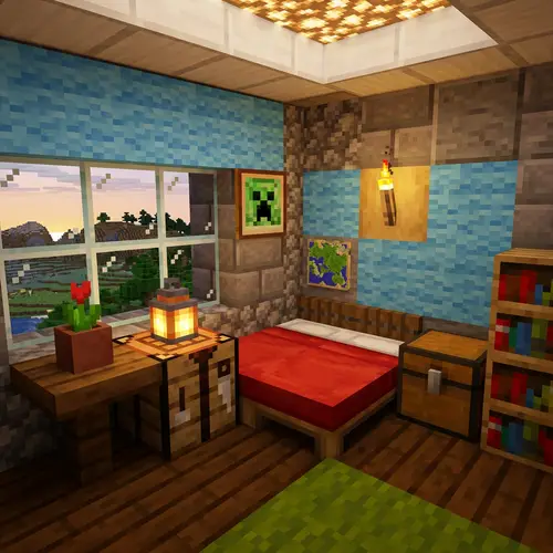 Minecraft-Inspired Block Room Decor Ideas