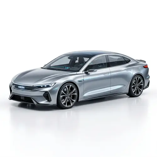 Futuristic Sedan Car with Modern Features